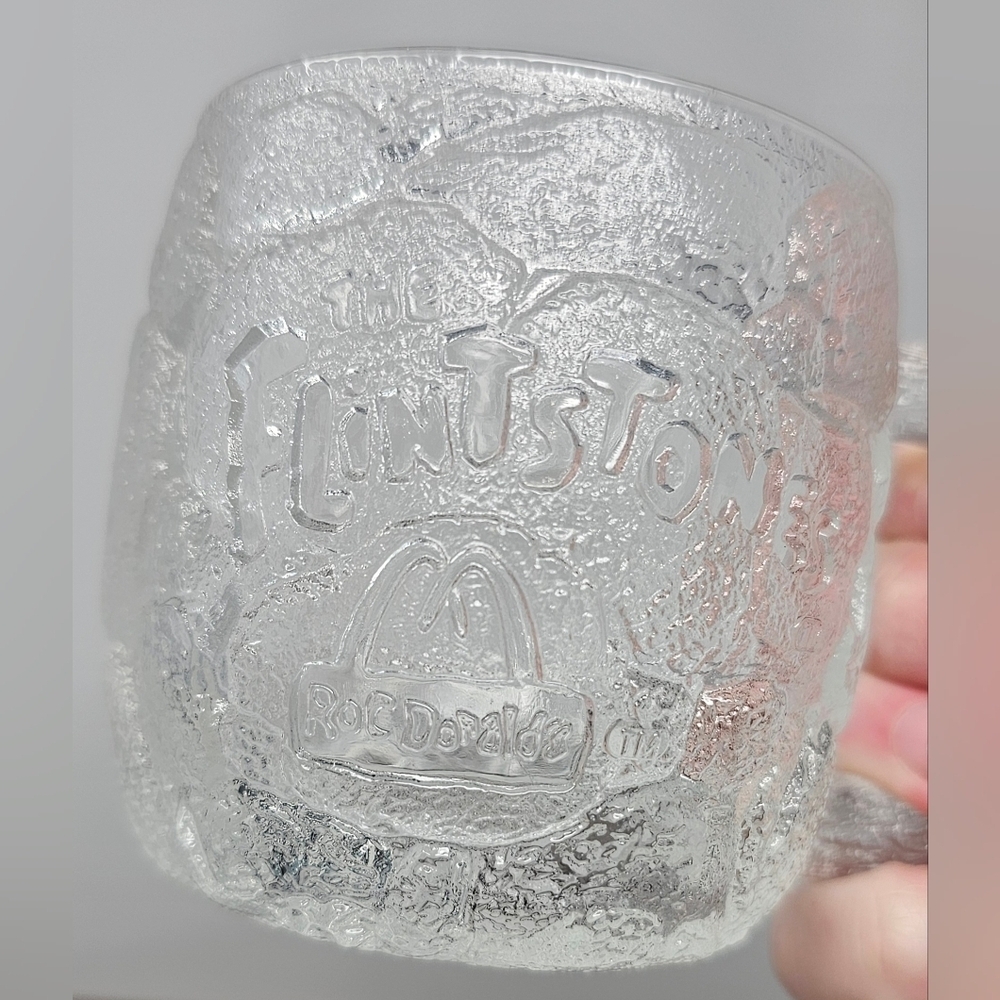 Vintage McDONALD'S 1993 The Flintstones Rocky Road Frosted Glads Mug Cup USA - Picture 2 of 12